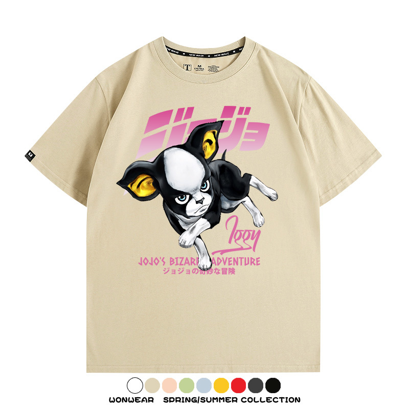 JOJO的奇妙冒險聯名伊奇愚者替身 親子情侶裝寬鬆短袖T