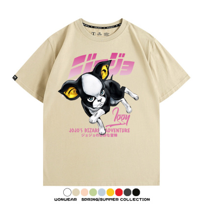 JOJO的奇妙冒險聯名伊奇愚者替身 親子情侶裝寬鬆短袖T