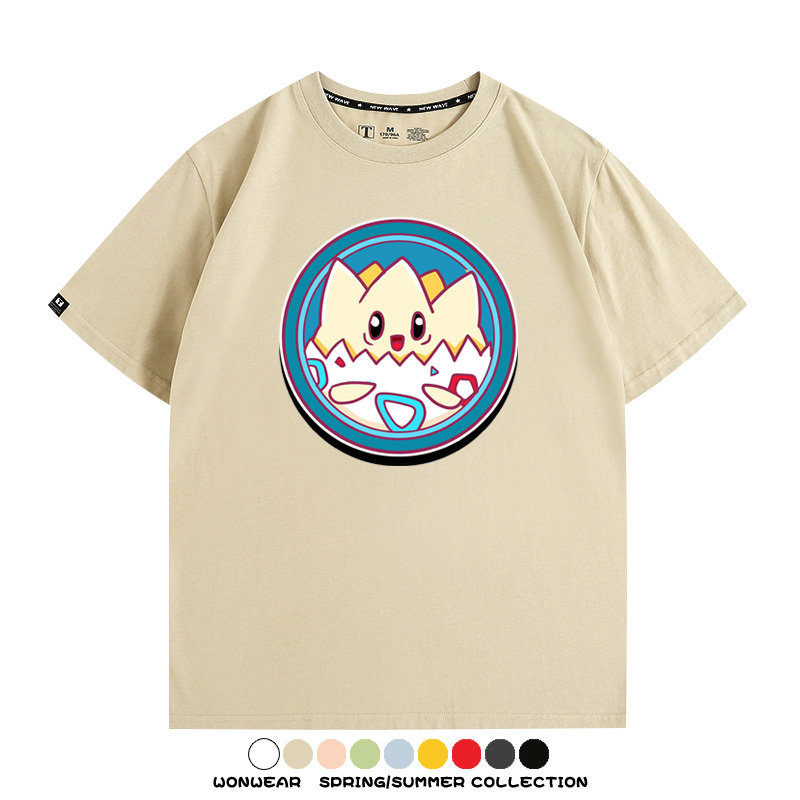 寶可夢卡通可愛頭像合集 親子情侶寬鬆短袖T