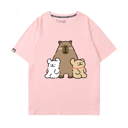 卡皮巴拉 2024親子情侶男女同款 T恤