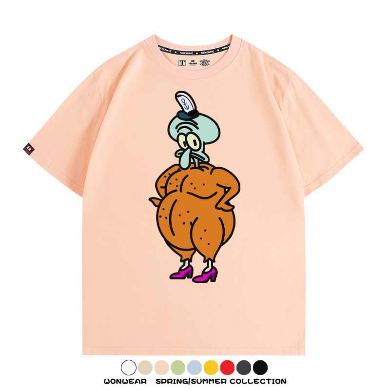 海綿寶寶惡搞動漫周邊短袖T恤