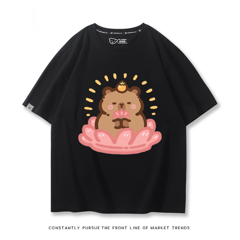 卡皮巴拉 2024親子情侶男女同款 T恤