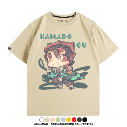 Q版鬼滅之刃動漫周邊短袖T恤