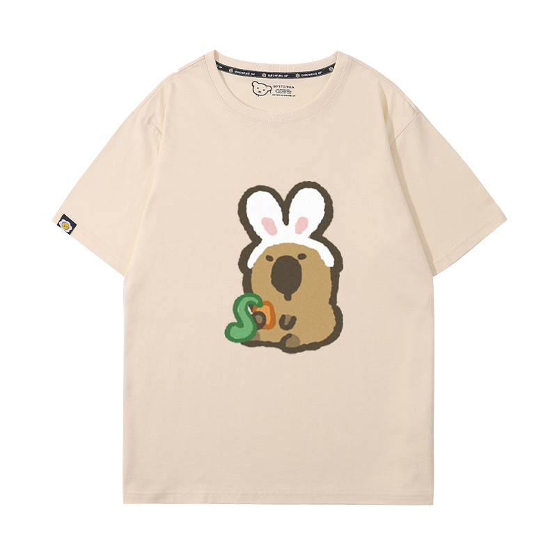 卡皮巴拉 2024親子情侶男女同款 T恤