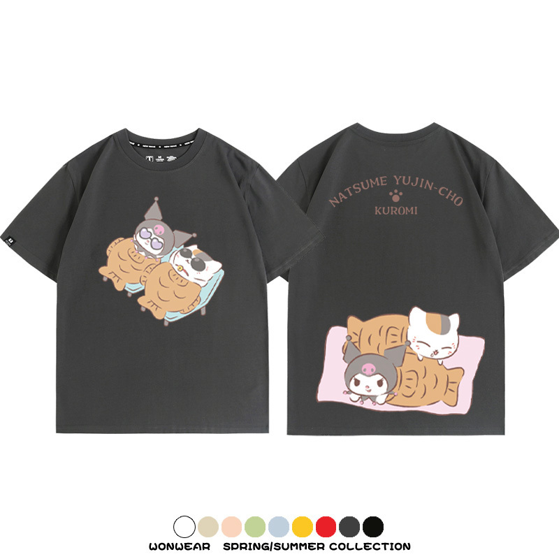 夏目友人帳聯名三麗鷗 親子情侶寬鬆短袖T