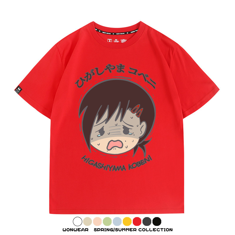 鏈鋸人東山小紅動漫周邊短袖T恤