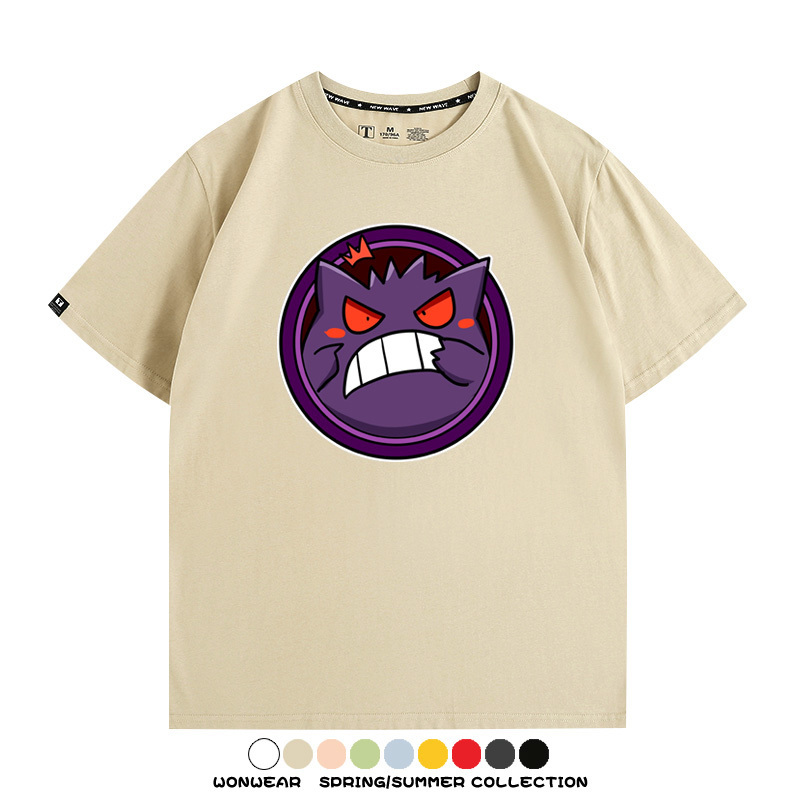 寶可夢卡通可愛頭像合集 親子情侶寬鬆短袖T