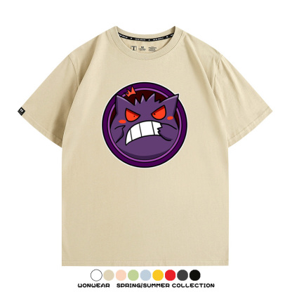 寶可夢卡通可愛頭像合集 親子情侶寬鬆短袖T