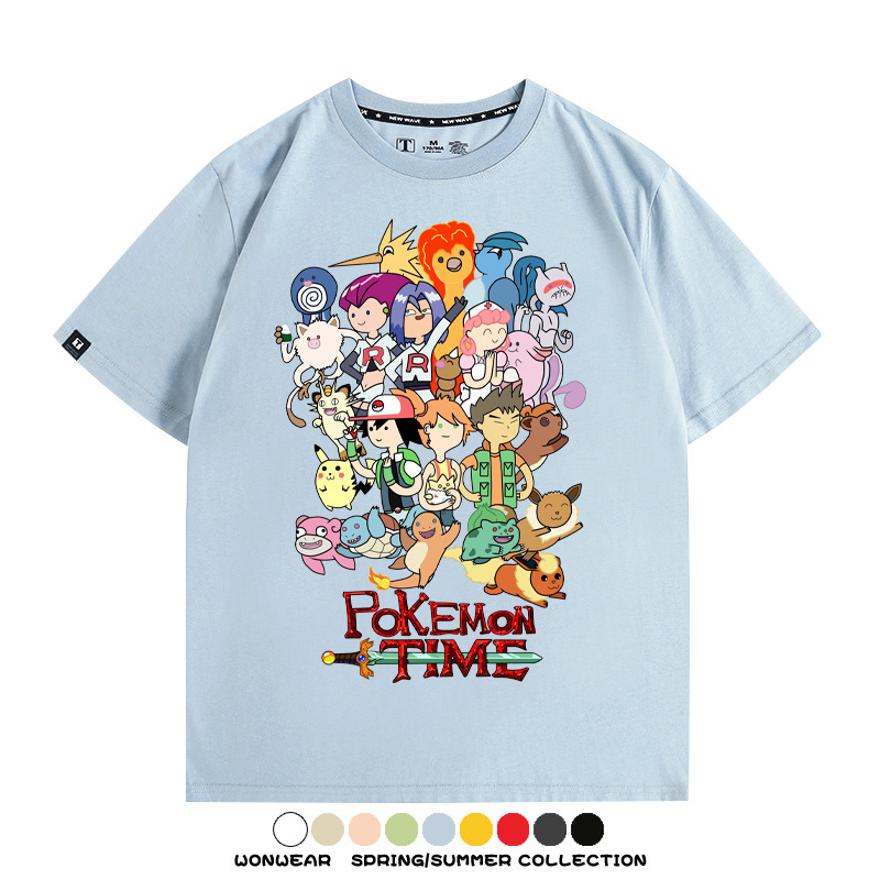 精靈寶可夢神奇寶貝動漫周邊短袖T恤