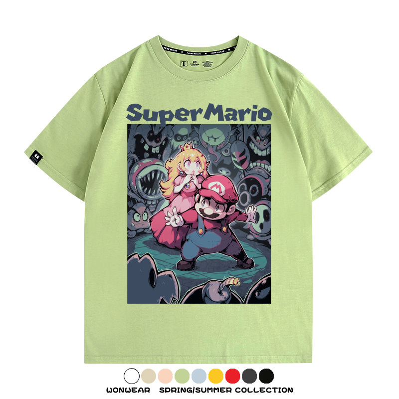 超級瑪利歐遊戲周邊短袖T恤