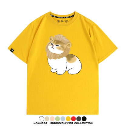 貓貓COS獅子 親子情侶裝寬鬆短袖T
