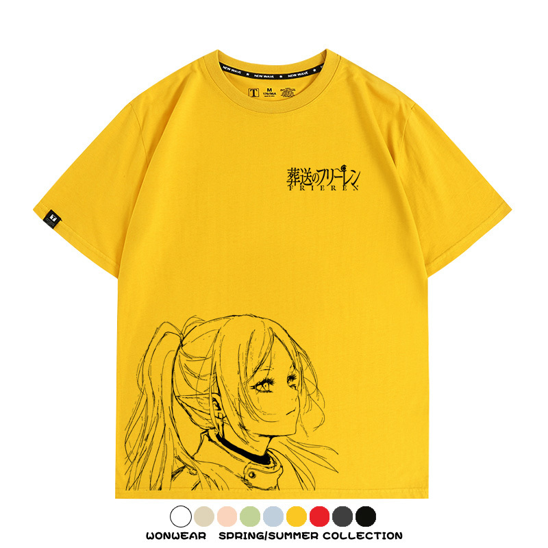 葬送的芙莉蓮原畫線條 親子情侶寬鬆短袖T