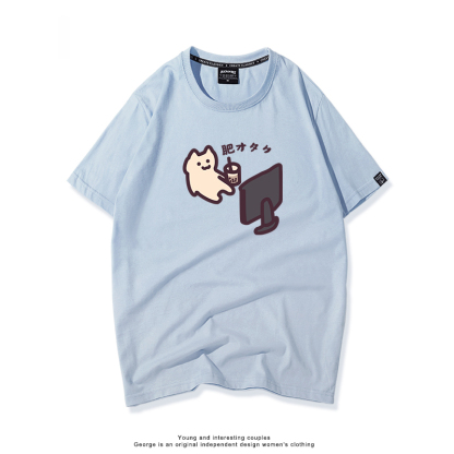 每日一貓 2024親子情侶男女同款 T恤