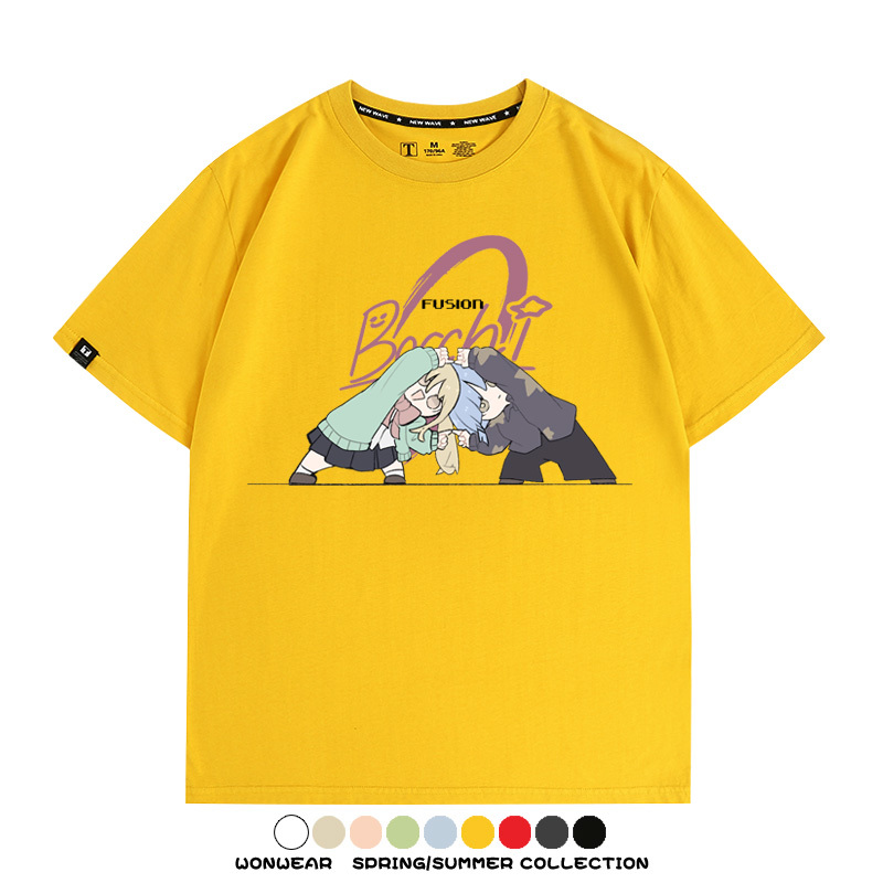 孤獨搖滾日系二次元 親子情侶裝寬鬆短袖T