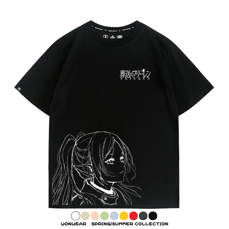 葬送的芙莉蓮原畫線條 親子情侶寬鬆短袖T