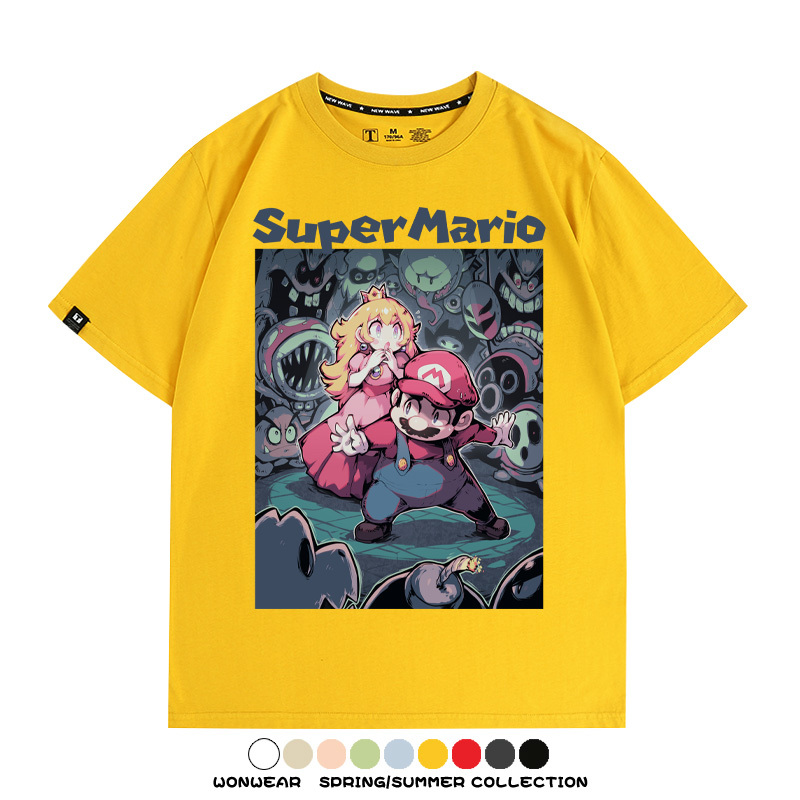 超級瑪利歐遊戲周邊短袖T恤