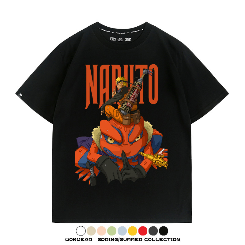 火影忍者蛤蟆吉旋渦鳴人動漫周邊短袖T恤