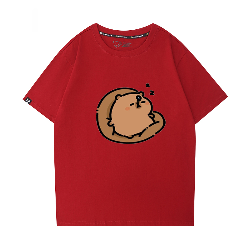 卡皮巴拉 2024親子情侶男女同款 T恤