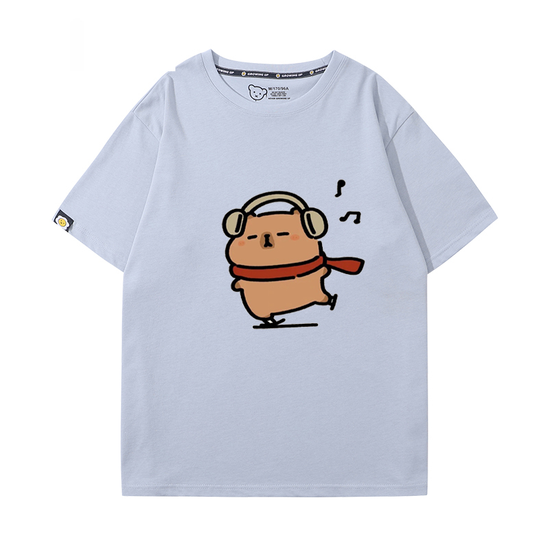 卡皮巴拉 2024親子情侶男女同款 T恤