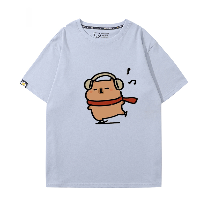 卡皮巴拉 2024親子情侶男女同款 T恤