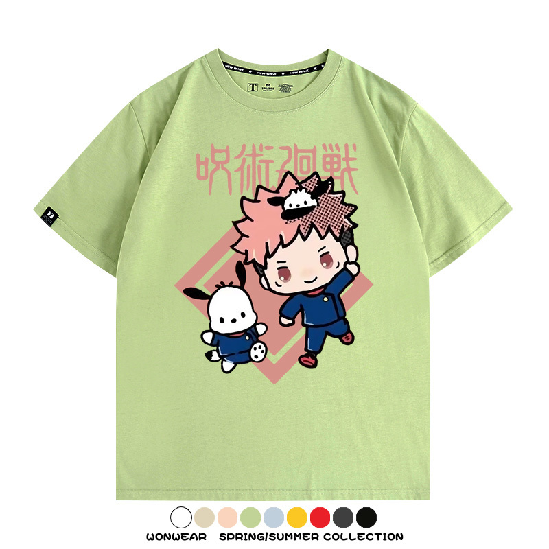 咒術迴戰聯名三麗鷗 親子情侶裝寬鬆短袖T