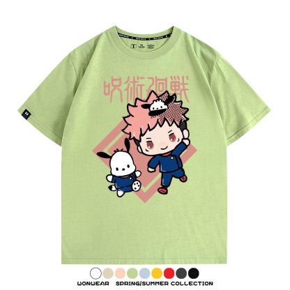 咒術迴戰聯名三麗鷗 親子情侶裝寬鬆短袖T