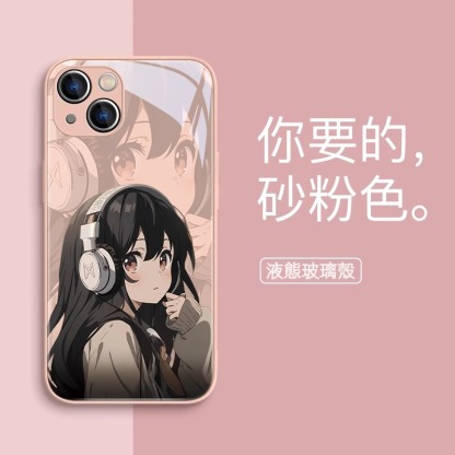 蘋果 系列情侶 液態玻璃防摔殼