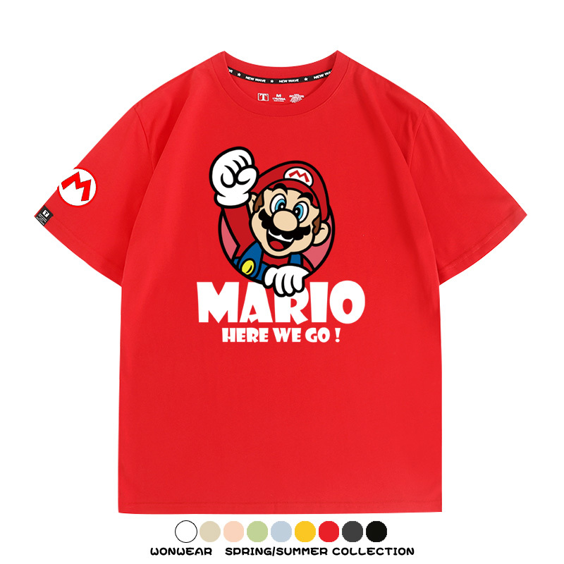 超級瑪利歐兄弟聯名 親子情侶寬鬆短袖T
