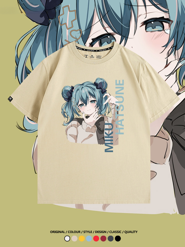 MIKU曲繪初音未來 親子情侶裝寬鬆短袖T