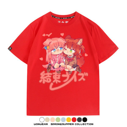 Q版孤獨搖滾後藤一里 親子情侶裝寬鬆短袖T