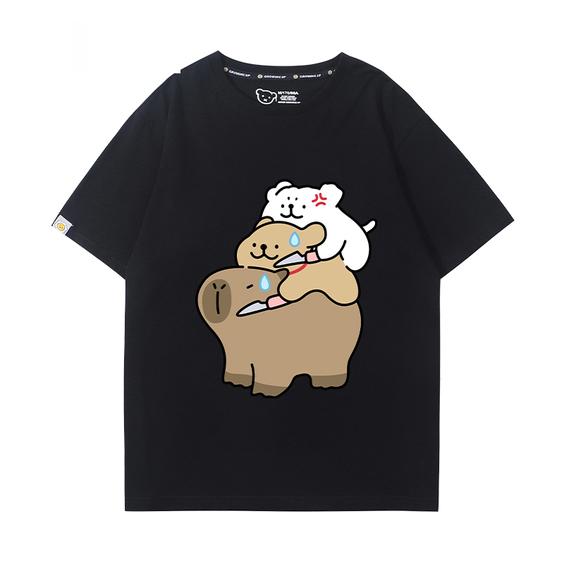 卡皮巴拉 2024親子情侶男女同款 T恤