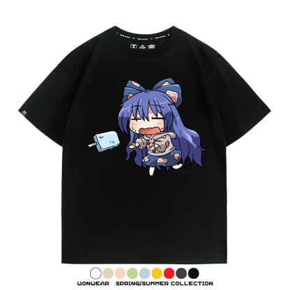 東方project憑依華 親子情侶裝寬鬆短袖T