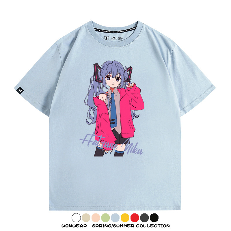 MIKU曲繪初音未來 親子情侶裝寬鬆短袖T