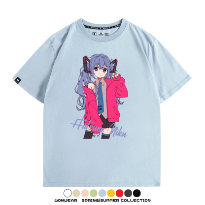 MIKU曲繪初音未來 親子情侶裝寬鬆短袖T