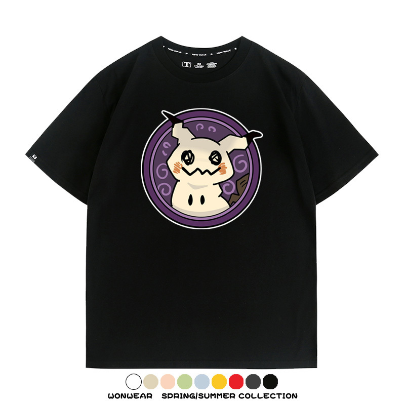 寶可夢卡通可愛頭像合集 親子情侶寬鬆短袖T