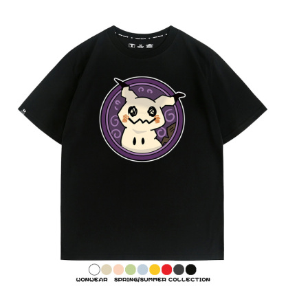寶可夢卡通可愛頭像合集 親子情侶寬鬆短袖T