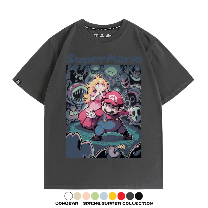超級瑪利歐遊戲周邊短袖T恤