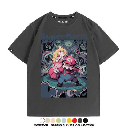 超級瑪利歐遊戲周邊短袖T恤