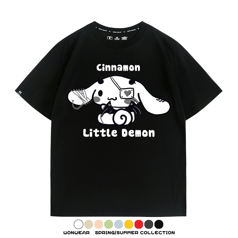 三麗鷗玉桂狗潮牌周邊短袖T恤