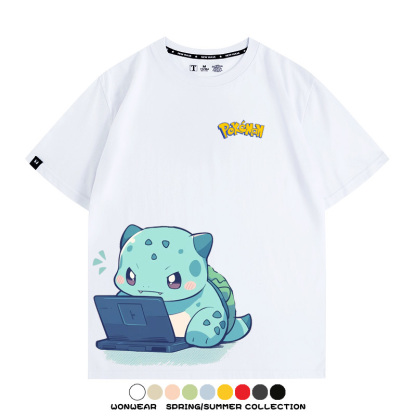 精靈寶可夢上班族 親子情侶裝寬鬆短袖T