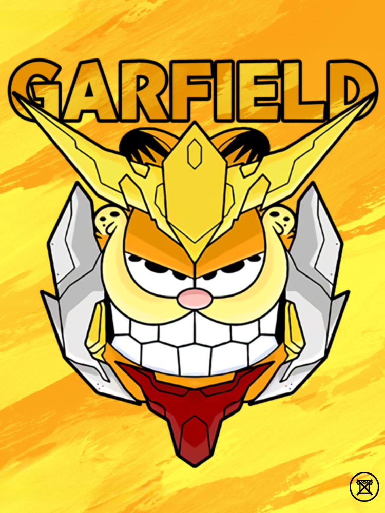 加菲貓聯名機動戰士鋼彈 親子情侶寬鬆短袖T