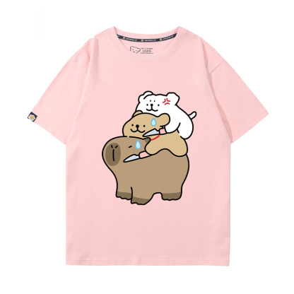 卡皮巴拉 2024親子情侶男女同款 T恤