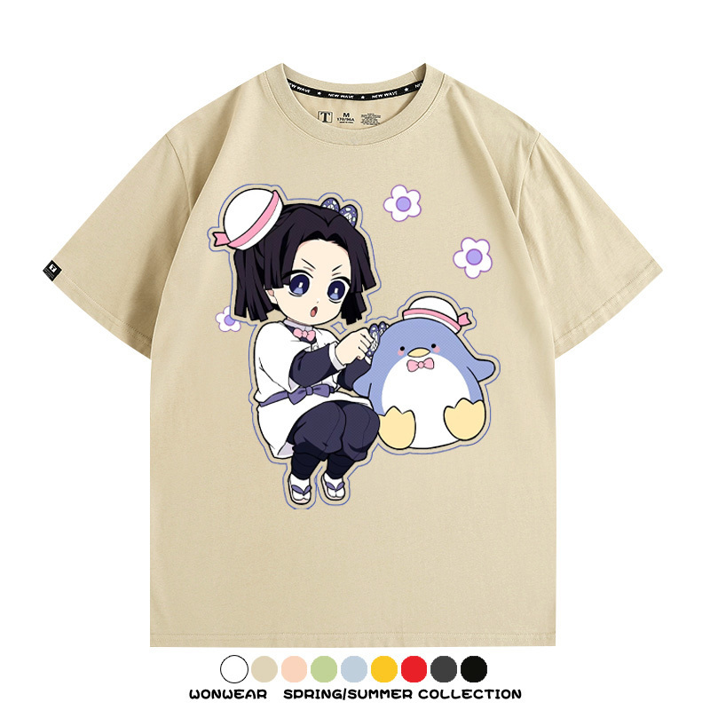 鬼滅之刃聯名三麗鷗 親子情侶裝寬鬆短袖T