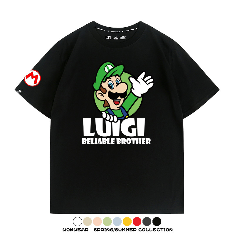 超級瑪利歐兄弟聯名 親子情侶寬鬆短袖T
