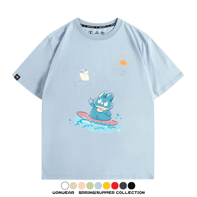 精靈寶可夢小卡比獸任天堂遊戲周邊情侶短袖T恤純棉上衣寬鬆百搭