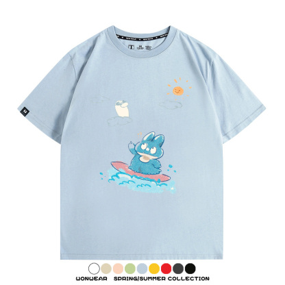 精靈寶可夢小卡比獸任天堂遊戲周邊情侶短袖T恤純棉上衣寬鬆百搭