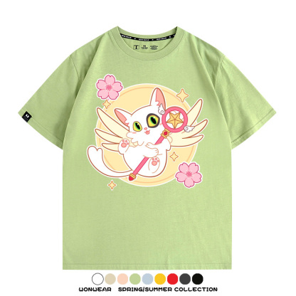 鈴芽之旅大臣貓聯名百變小櫻 親子情侶裝寬鬆短袖T