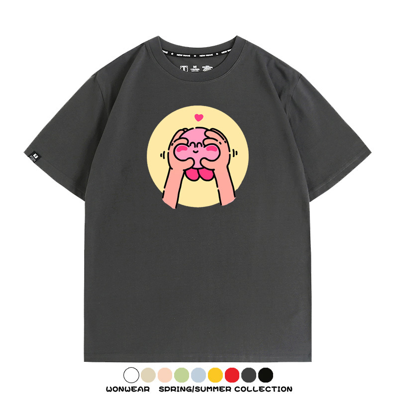 星之卡比遊戲 親子情侶裝寬鬆短袖T