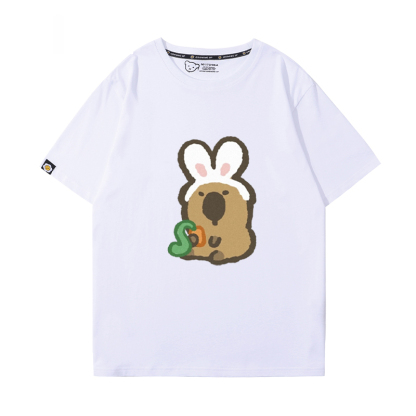 卡皮巴拉 2024親子情侶男女同款 T恤