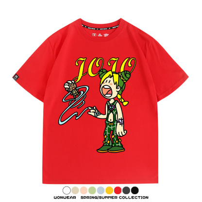 惡搞JOJO的奇妙冒險 親子情侶裝寬鬆短袖T